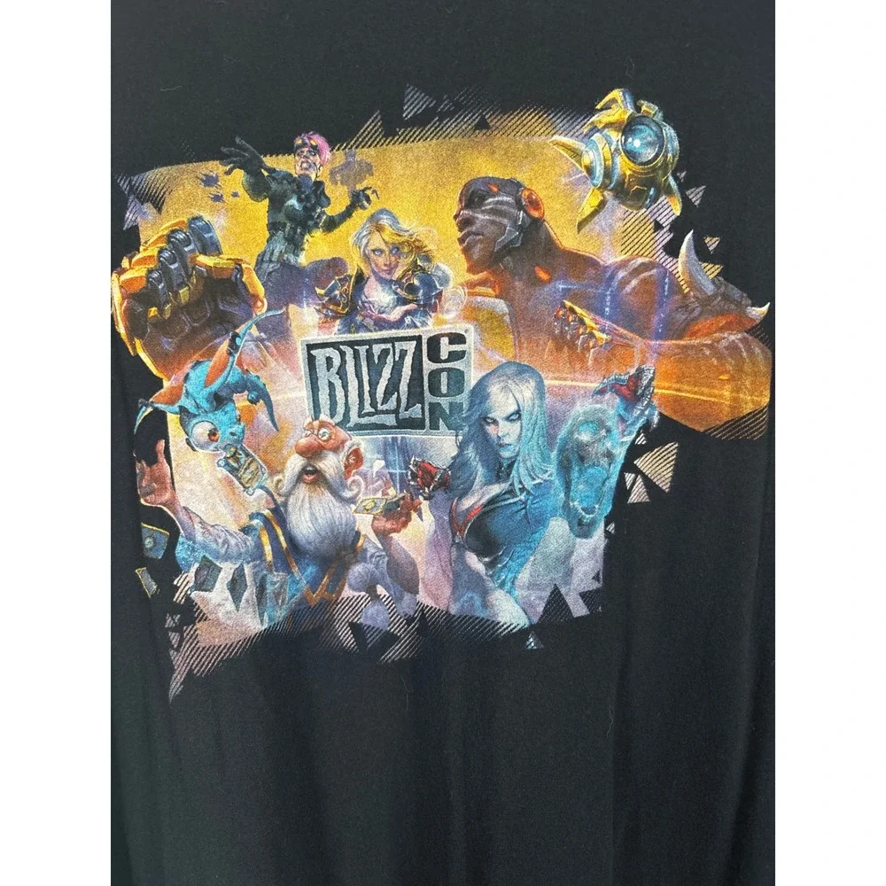 Blizzard BlizzCon 2017 Anaheim‎ Mens 2XL Black Graphic T-Shirt Gaming Promo